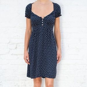 Brandy Melville Blair Floral Navy Dress
